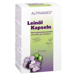 DrogerieMarkt24 - DrogerieMarkt24 ALPINAMED Leinöl Kapseln 100 Stück - Burgerstein