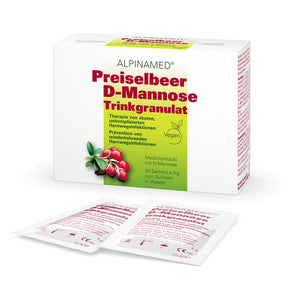 DrogerieMarkt24 - DrogerieMarkt24 ALPINAMED Preiselbeer D-Mannose Trinkgranulat 20x 5g - Burgerstein