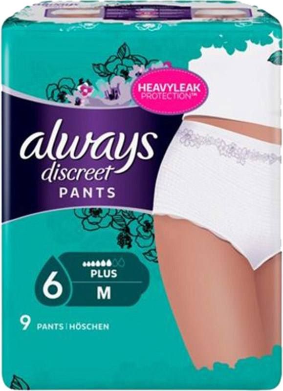 ALWAYS Discreet Inkontinenz Pants M Plus (9 Stk.)