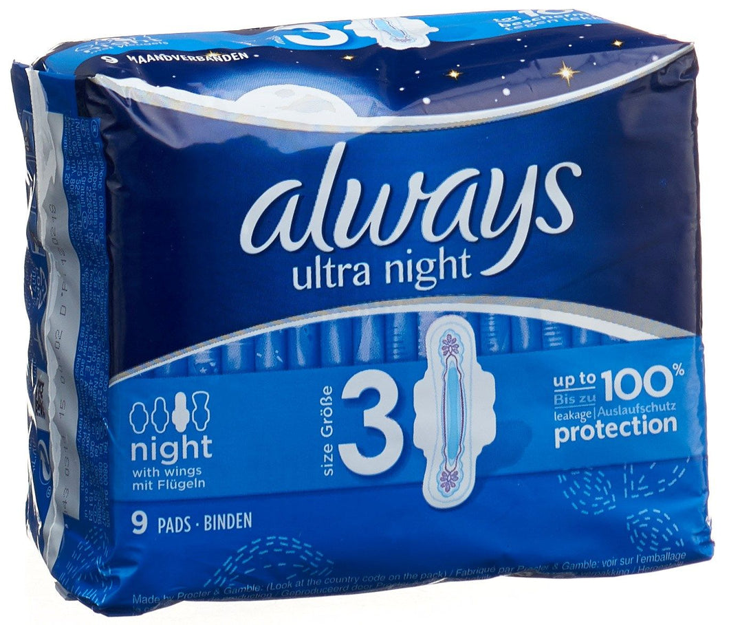 ALWAYS Ultra Binde Night (9 Stk.)