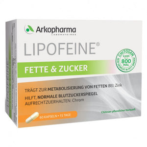DrogerieMarkt24 - DrogerieMarkt24 ARKOPHARMA Lipoféine Fette und Zucker 60 Kapseln - Burgerstein