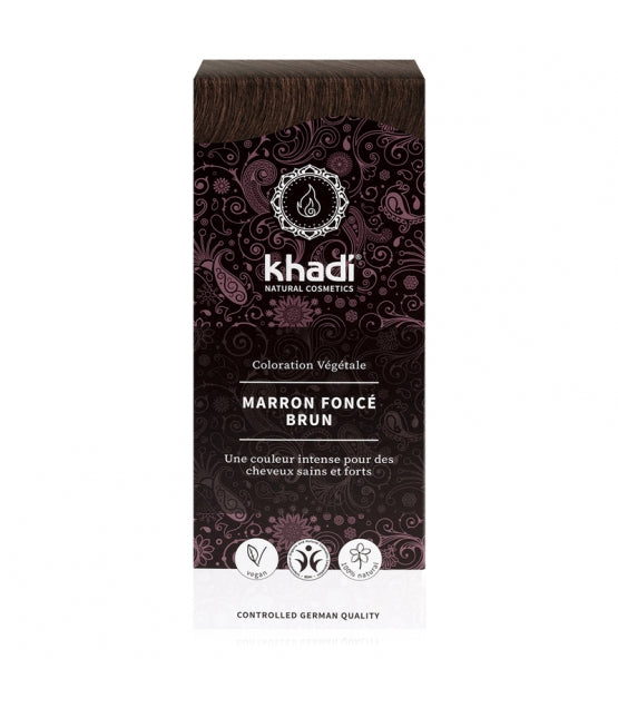 khadi | Pflanzenhaarfarbe Dunkelbraun