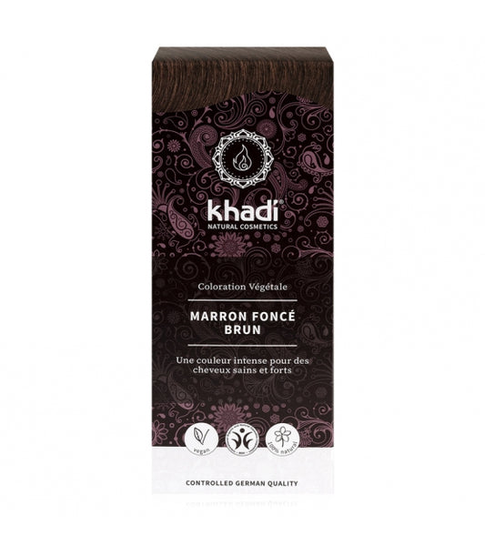 khadi | Pflanzenhaarfarbe Dunkelbraun