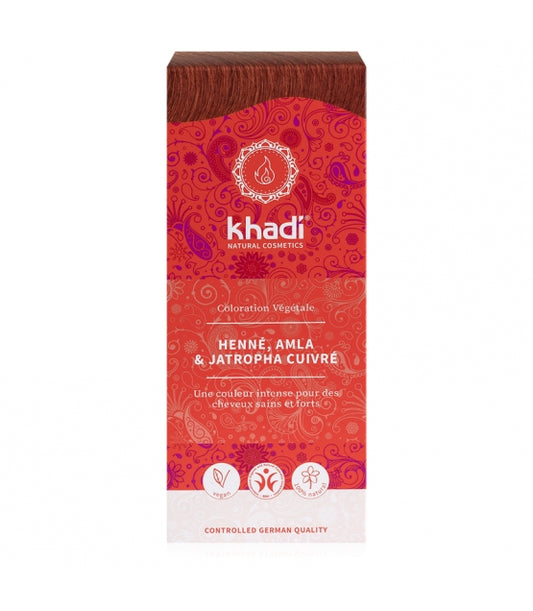 khadi | Pflanzenhaarfarbe Henna, Amla & Jatropha - 100g