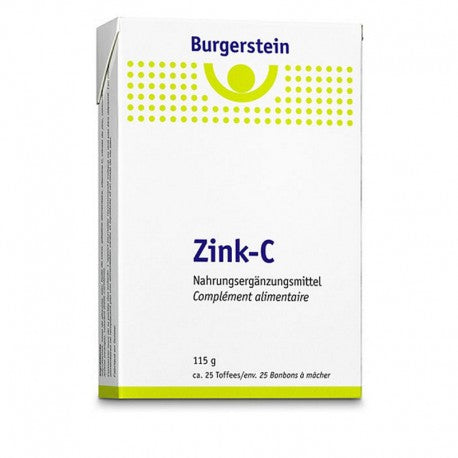 DrogerieMarkt24 - DrogerieMarkt24 BURGERSTEIN Zink-C Toffees 25 Toffees - Burgerstein