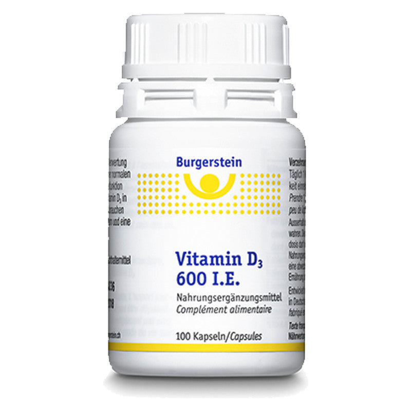 BURGERSTEIN Vitamin D3 Kapseln 600 IE (100 Stk.)
