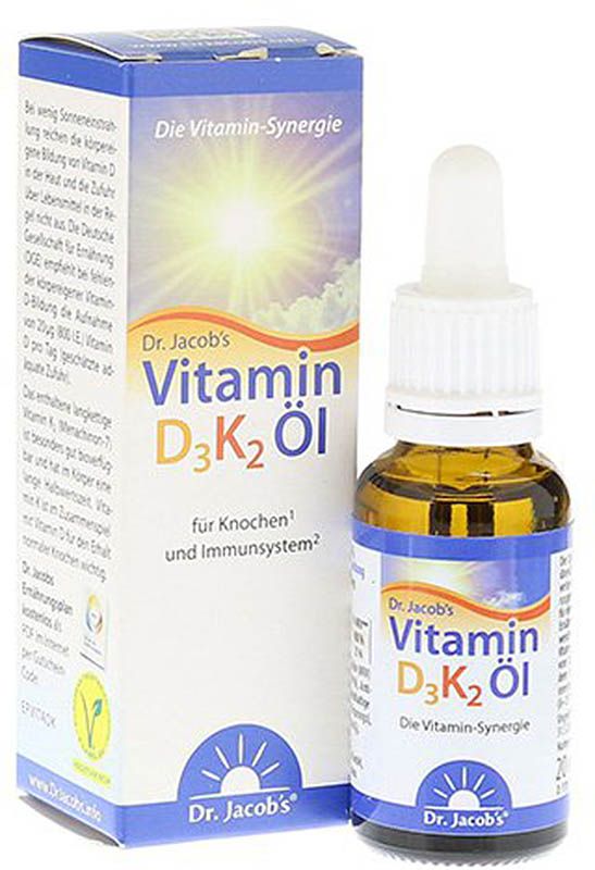 DR. JACOB'S Vitamin D3K2 Öl (20 ml)