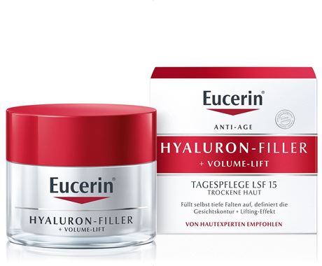 EUCERIN Hyaluron-Filler + Volume Lift Tag trockene Haut