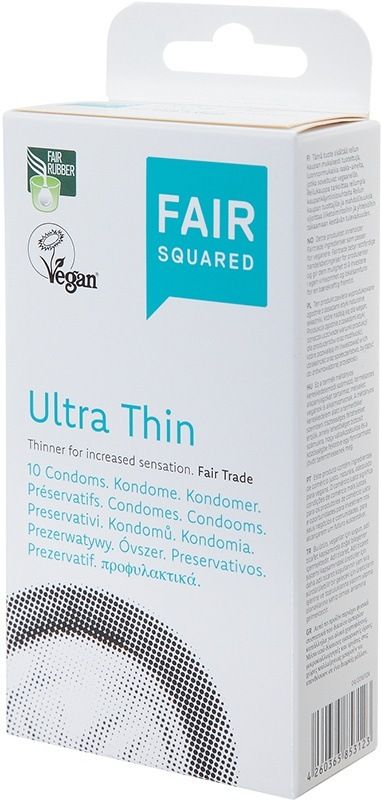 FAIRSQUARED Präservativ Ultra Thin Vegan (10 Stk.)