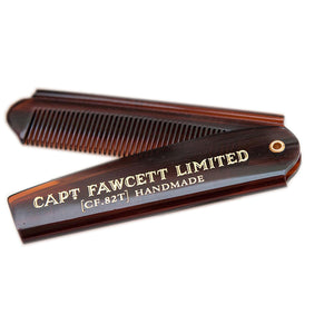 CAPTAIN FAWCETT Folding Pocket Beard Comb (Bartkamm)