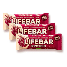 Laden Sie das Bild in den Galerie-Viewer, LIFEBAR Protein Himbeere Riegel bio