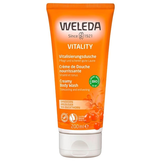DrogerieMarkt24 - DrogerieMarkt24 WELEDA Sanddorn Vitalisierungsdusche 200 ml - DrogerieMarkt24