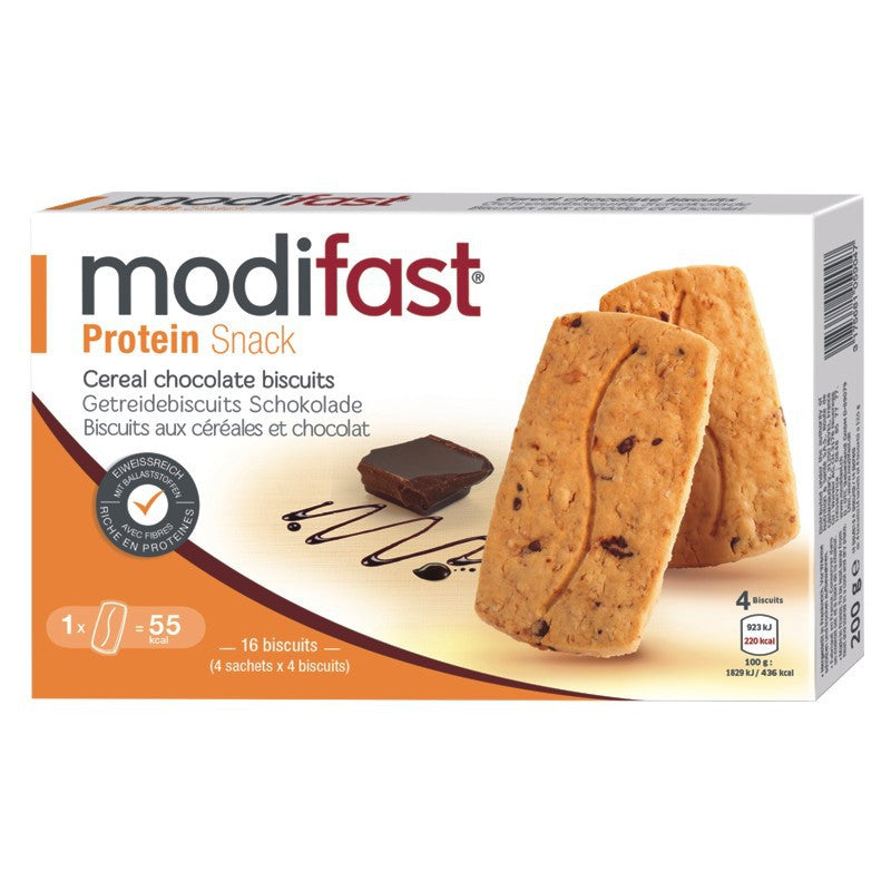 MODIFAST Protein Plus Getreidebiscuits Schokolade (4 x 4 Stk.)