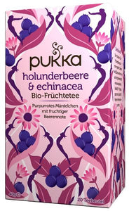 PUKKA Holunderbeere und Echinacea Tee Bio Beutel (20 Stk.)