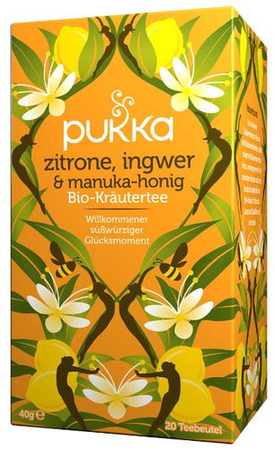 PUKKA Zitrone, Ingwer Und Manuka-Honig Tee Bio Beutel (20 Stk.)