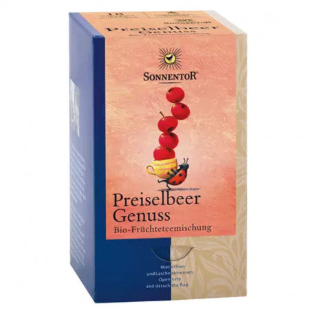 DrogerieMarkt24 - DrogerieMarkt24 SONNENTOR Preiselbeer Genuss Tee 18 Stück - Burgerstein